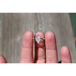 alternative raw diamond engagement ring raw crystal size 4 5 6 7 8 8 9 1…
